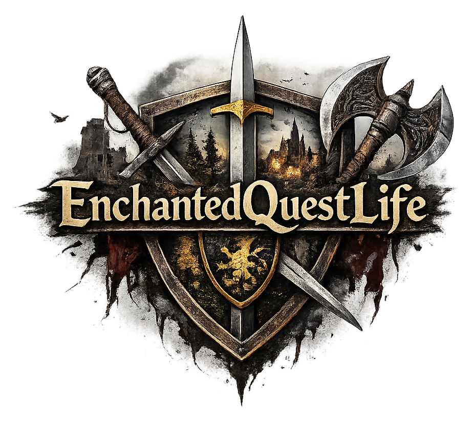 Fantasy map and scroll suggesting a solo branching adventure